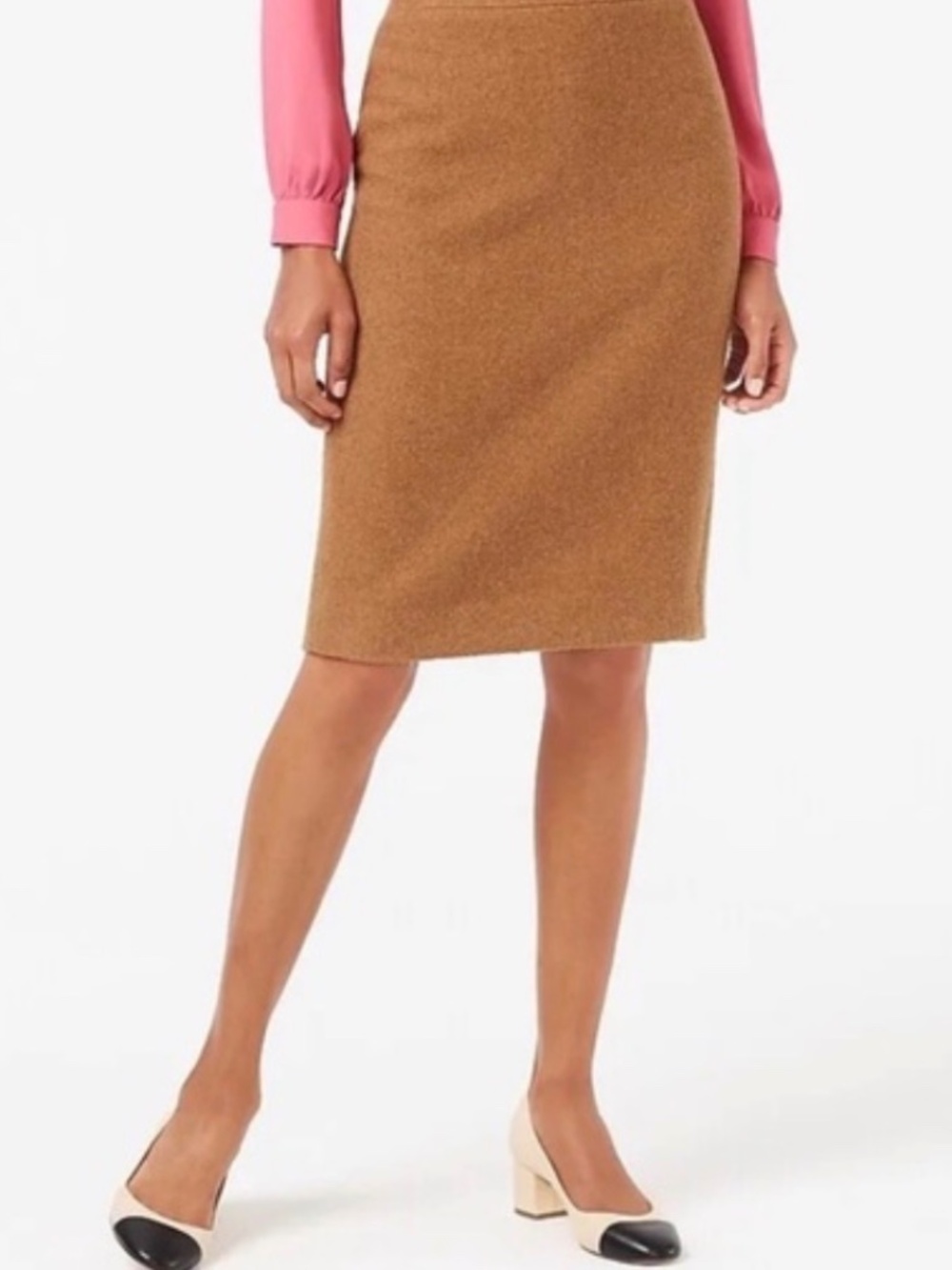 J. Crew No. 2 Pencil Skirt in Carmel Wool